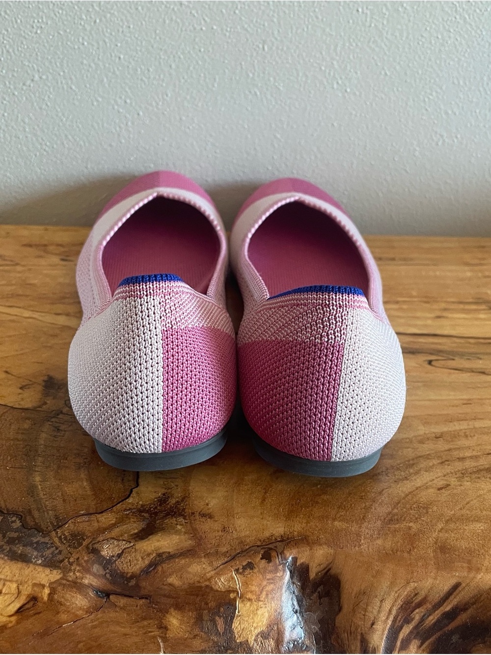 Rothy's limited edition pink cap-toe design ballet flats. - Picture 5 of 7